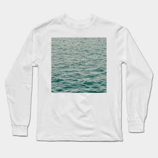 Blue Ocean Waves Long Sleeve T-Shirt